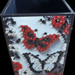 butterfly and flower holder