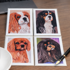 Cavalier King Charles Spaniel Art Cards - Collection 1 Soulful Spaniels