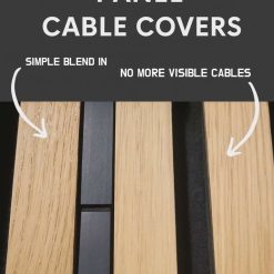Acoustic panel cable tidy management cover - black hidden cable trunking ducting 1 Acoustic panel cable tidy management cover - black hidden cable trunking ducting 1
