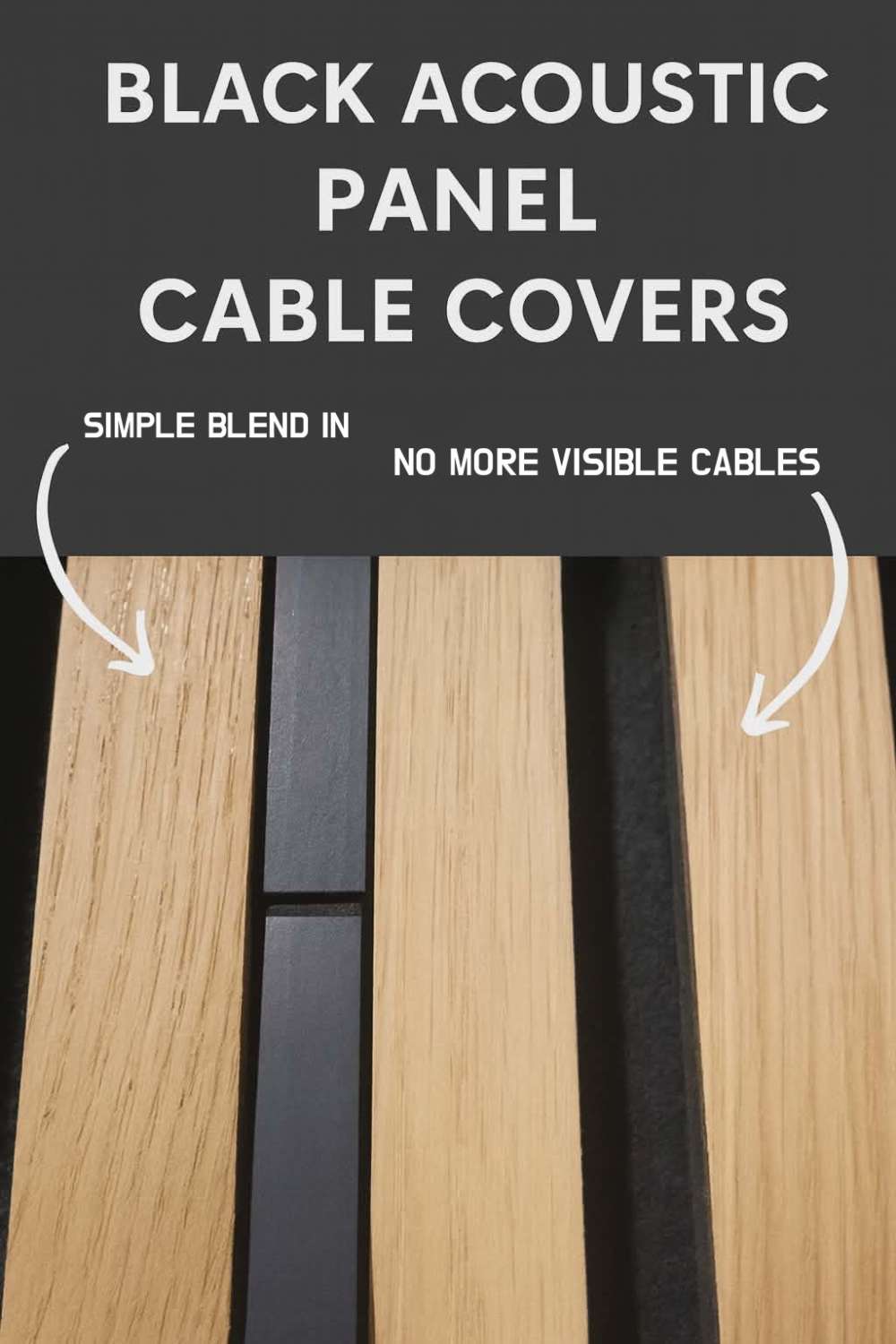 Acoustic panel cable tidy management cover - black hidden cable trunking ducting Acoustic panel cable tidy management cover - black hidden cable trunking ducting