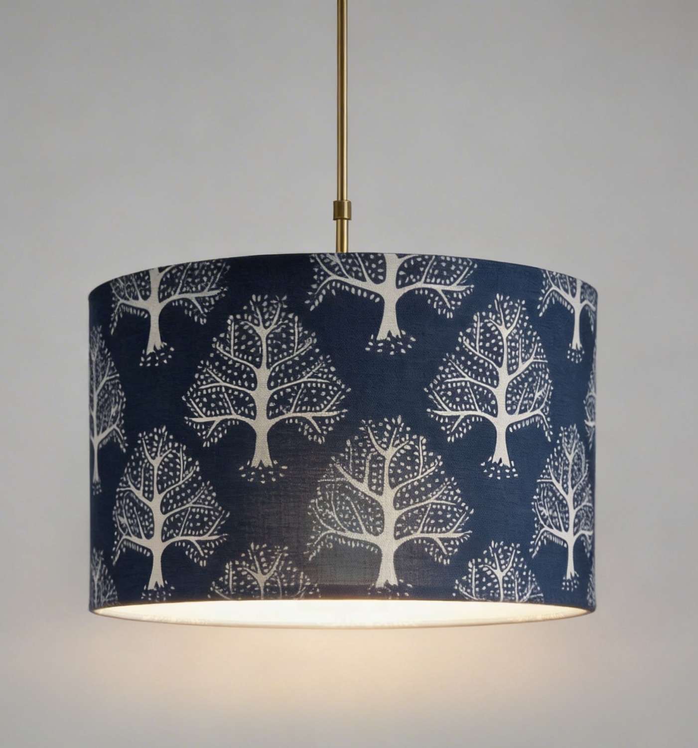 Flower Meadow handmade lampshade with brushed gold lining Flower Meadow handmade lampshade with brushed gold lining