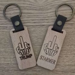 Handmade Wooden Keyrings (Some Contain Adult Themes)