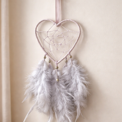 Grey heart dreamcatcher