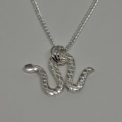 Silver Snake Pendant