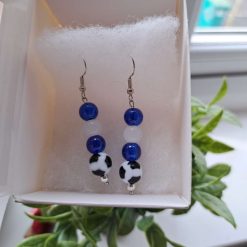 Scotland Football Earrings | Tartan Army Bead Gift | Stainless Steel Hooks 1 Scotland Football Earrings | Tartan Army Bead Gift | Stainless Steel Hooks 1