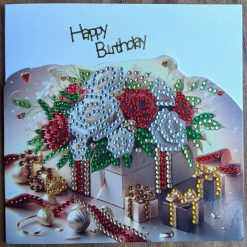 Handmade Diamond Art Card and Envelope