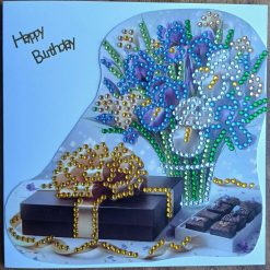 Handmade Diamond Art Card and Envelope
