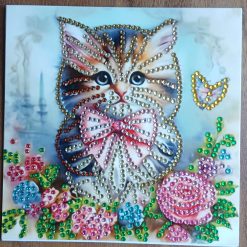 Handmade Diamond Art Card and Envelope