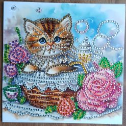 Handmade Diamond Art Card and Envelope