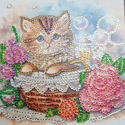 Handmade Diamond Art Card and Envelope 1 Handmade Diamond Art Card and Envelope 1