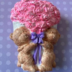 Handmade eco resin cute bear couple