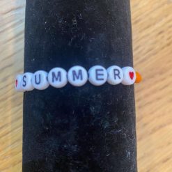 Affirmation handmade bracelet - Summer and orange