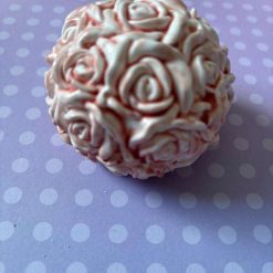 Handmade eco resin rose ball ornament