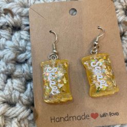 Sweetie novelty handmade earrings - Pink