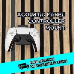 Acoustic wall Panel controller mount compatible with Xbox Playstation 4 and 5