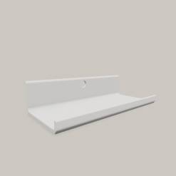 Acoustic Wall Panel Shelf - 20cm wide with no drill screwless fixing 12