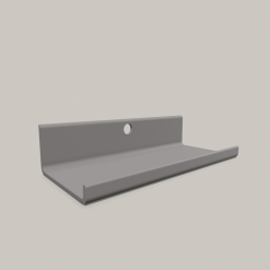 Acoustic Wall Panel Shelf - 20cm wide with no drill screwless fixing 14