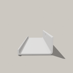 Acoustic Wall Panel Shelf - 20cm wide with no drill screwless fixing 11