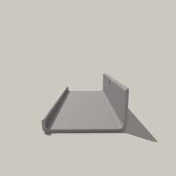 Acoustic Wall Panel Shelf - 20cm wide with no drill screwless fixing 10