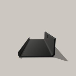 Acoustic Wall Panel Shelf - 20cm wide with no drill screwless fixing 9