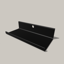 Acoustic Wall Panel Shelf - 20cm wide with no drill screwless fixing 7