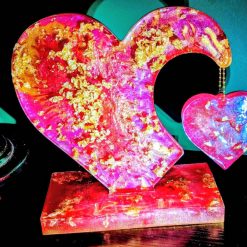 Red & Gold heart