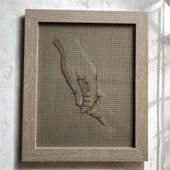 Embroidered art - "Dandelion"