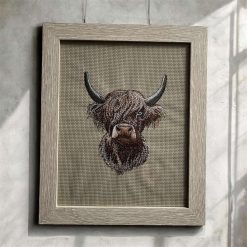 Embroidered art - "Dandelion"