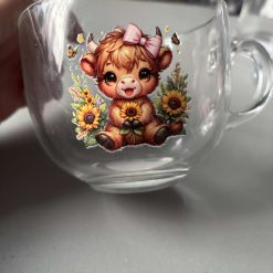 Highland cow cappuccino cup