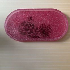 Beautiful pink and glitter tray