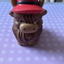 Handmade eco resin highland cow