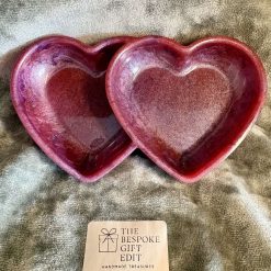 Red Resin Faceted Gift‑Bag/Vase Trinket Holder
