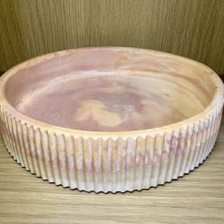 Pink Stone-effect resin bowl