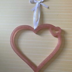 Handmade resin hanging heart