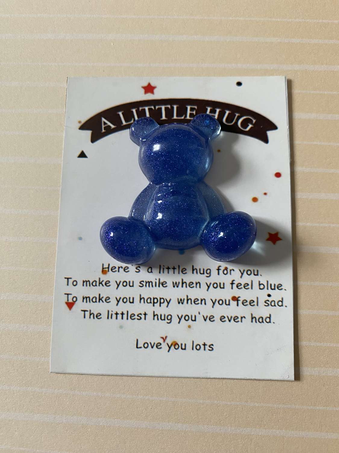 Handmade resin pocket hug bear Handmade resin pocket hug bear
