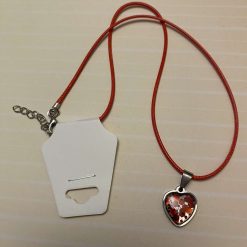 Beautiful handmade resin heart pendant