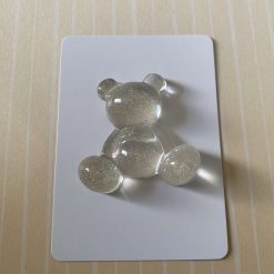 Handmade resin bear pocket hug