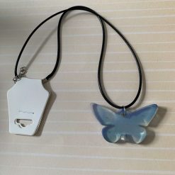 Handmade resin butterfly necklace