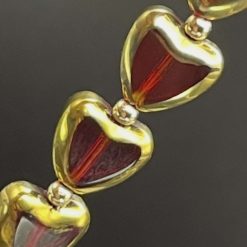 Garnet Heart Bracelet 3 Garnet Heart Bracelet 3