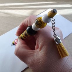 Beaded Pen - #1 Sunflower Black/Yellow 1
