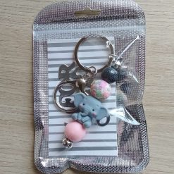 Beaded Keychain - #2 Ellie 3 Beaded Keychain - #2 Ellie 7