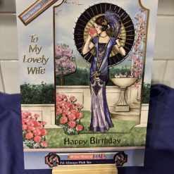 Art Deco Birthday Card - To My Lovely Wife