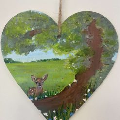 Hand painted wooden plaque