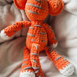 Crochet Baby Tiger Cub Toy : Handmade Chenille Velvet Plush Toy 3 Crochet Baby Tiger Cub Toy : Handmade Chenille Velvet Plush Toy 3