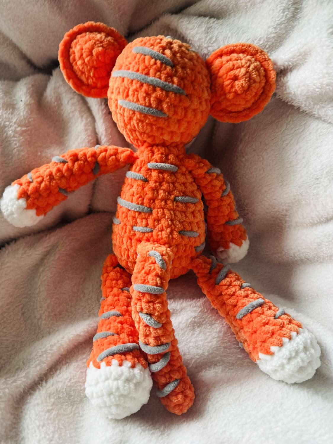 Crochet Dog : Handmade Chenille Velvet Plush Toy Crochet Dog : Handmade Chenille Velvet Plush Toy