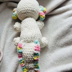 Crochet Axolotl: Handmade Chenille Velvet Plush Toy 4 Crochet Axolotl: Handmade Chenille Velvet Plush Toy 4