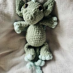Crochet Yoda Dragon : Handmade Chenille Velvet Plush Toy 3 Crochet Yoda Dragon : Handmade Chenille Velvet Plush Toy 3