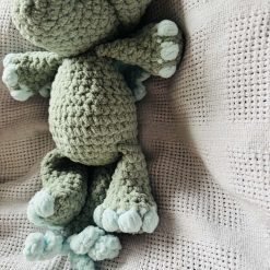 Crochet Yoda Dragon : Handmade Chenille Velvet Plush Toy 4 Crochet Yoda Dragon : Handmade Chenille Velvet Plush Toy 4