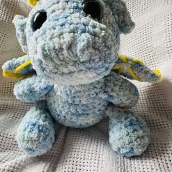 Crochet Dragon: Handmade Chenille Velvet Plush Toy 1 Crochet Dragon: Handmade Chenille Velvet Plush Toy 1
