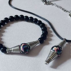 SPRING TIME - Midnight Bloom Set - Necklace & Bracelet)